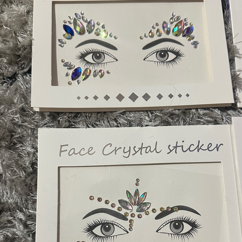 Rave Face Crystal Sticker Set - Multicolor - Picture 2 of 3